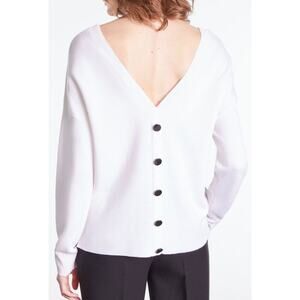 The Kooples Cream Button-Back Sweater Size 1 (Oversized) NWT